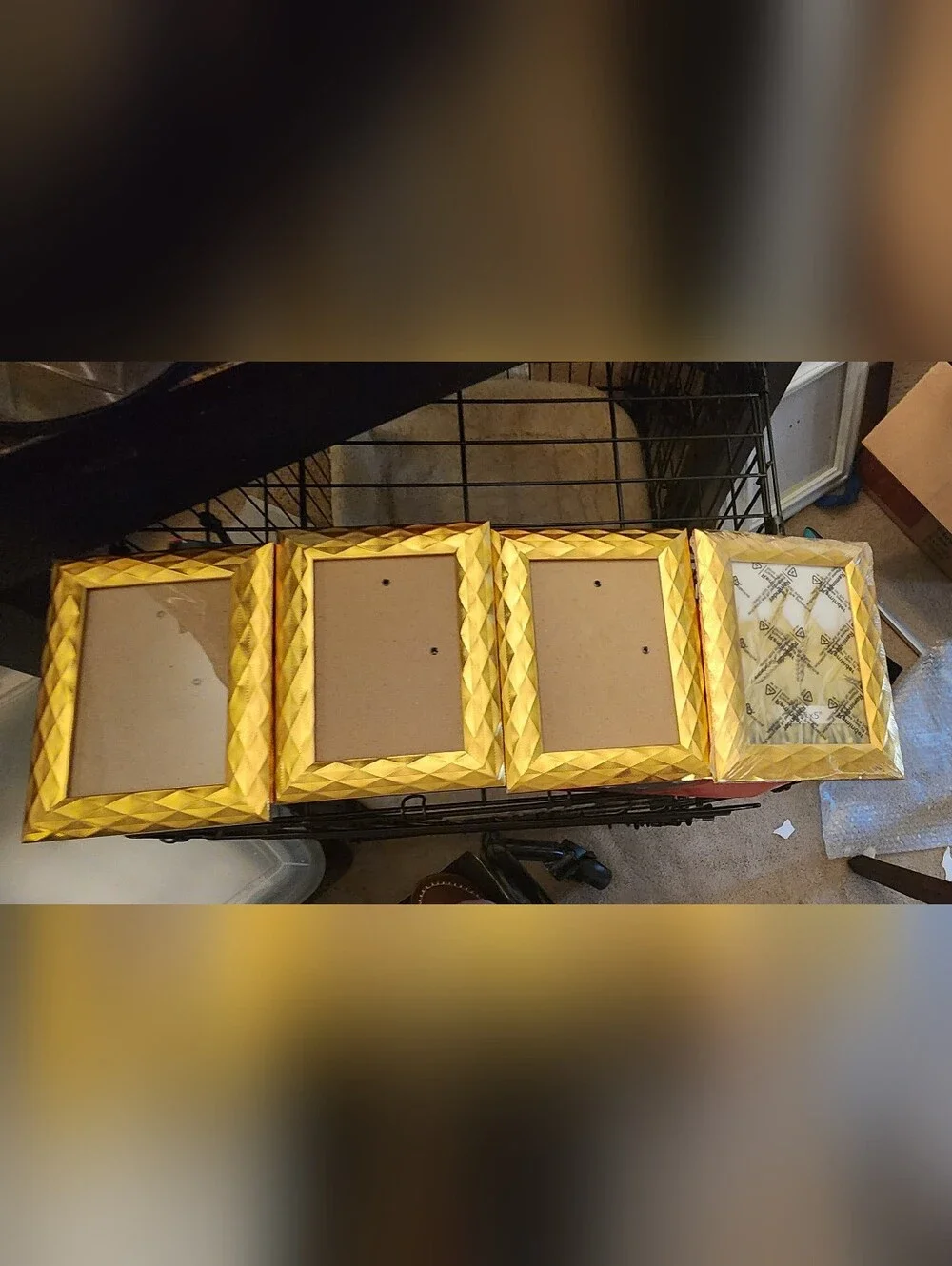 Shimmering Gold Multi-Frame Set - Four Piece Picture Frame Collection